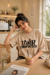 Main Character beige Women’s Summer T-Shirt