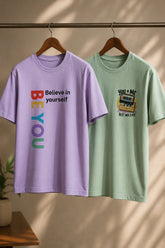 Be You & You+Me Regular Fit T-Shirt | 180 GSM | Kapda Kulture