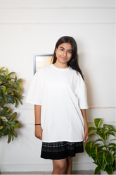 White Women Plain T-Shirt