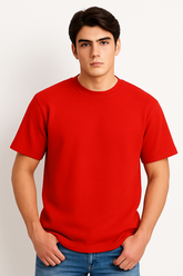 Red Men Plain T-Shirt