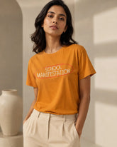 School Manifestation Yellow Women’s Summer T-Shirt