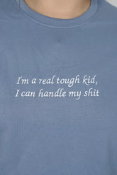 I'm a real tough kid women t-shirt