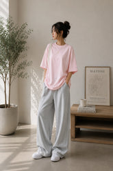 Hot Pink Plain Women’s Summer T-Shirt