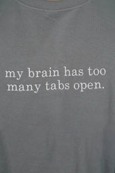 MY BRAIN HAS TOO men Embroidery T-Shirt