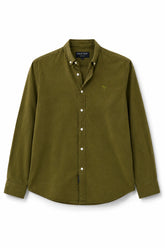 Olive Green Linen Shirt for Men | Premium Casual Shirt | Kapda Kulture