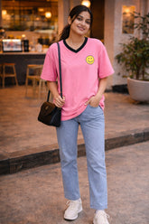 Keep It Positive Muted Pink Women’s Summer T-Shirt