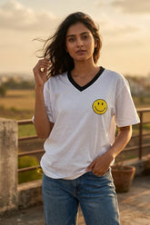 Keep It Positive White Women’s Summer T-Shirt