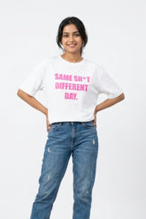 Same Shet Different Day White Women’s Summer T-Shirt