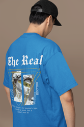 David Men Blue Oversized T-Shirt