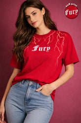 FURY PUFF PRINT T-SHIRT FOR WOMEN