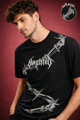 HOUNTED PUFF PRINT T-SHIRT FOR MEN