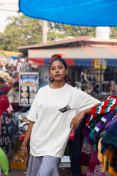 White Enter Tees Women