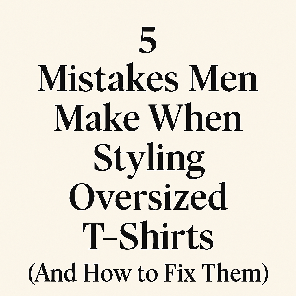 5 Mistakes Men Make When Styling Oversized T-Shirt(And How to Fix Them)