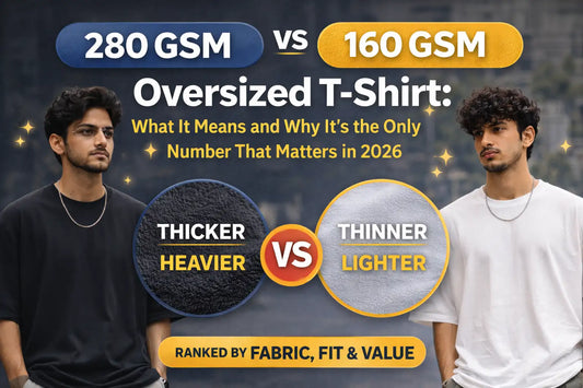 280 GSM vs 160 GSM Oversized T-Shirt: What It Means and Why It's the Only Number That Matters in 2026