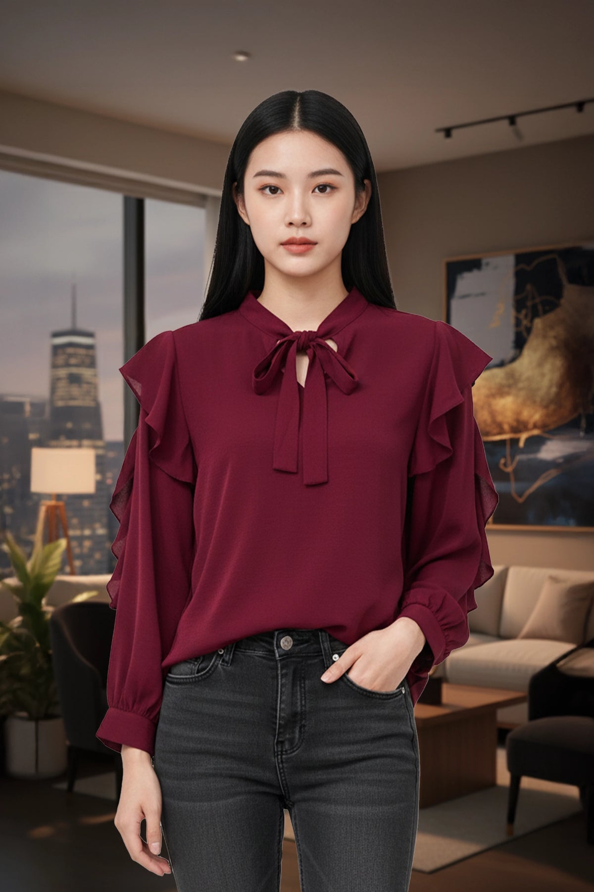 Maroon Top For Women