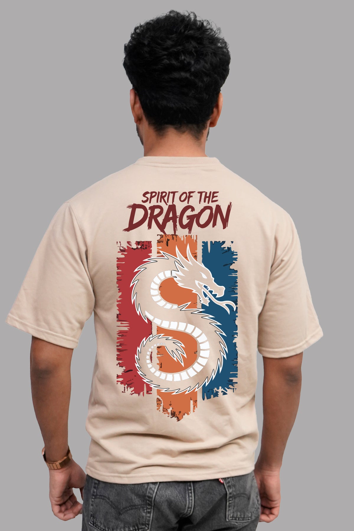 SPIRIT OF THE DRAGON Men Oversized T-Shirt