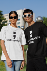 Unfinished Stories Couple Graphic T-shirt