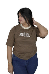 REBEL PUFF PRINT T-SHIRT FOR WOMEN