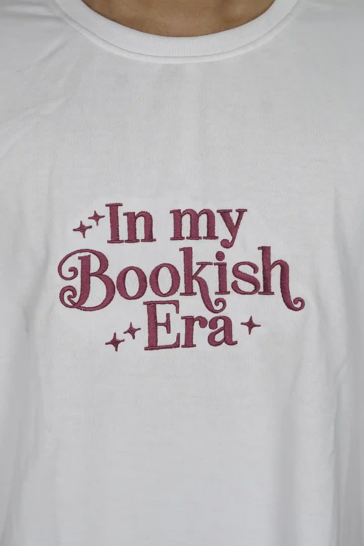 In My Bookish Era men Embroidery T-Shirt