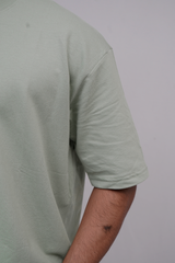 Sea Green Plain T-Shirt For Men