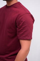 Maroon Plain T-Shirt For Men