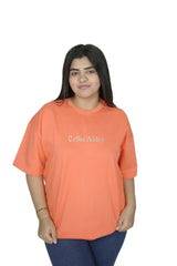 Coffee Addict Women Embroidery T-Shirt