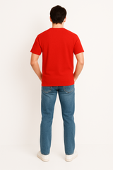 Red Men Plain T-Shirt