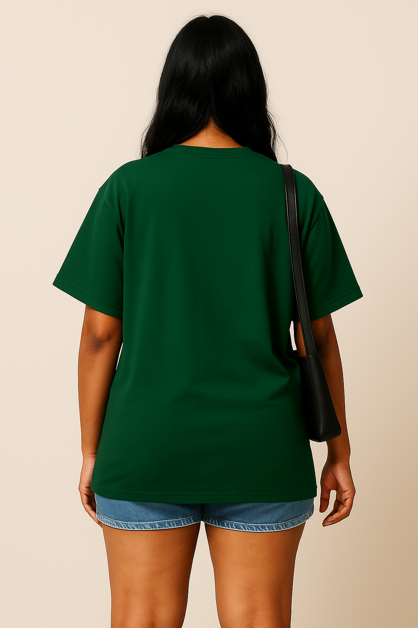 Olive Green Women Plain T-Shirt