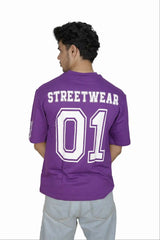 Kapda Kulture purple oversized t shirt puff print 01 graphic back design streetwear