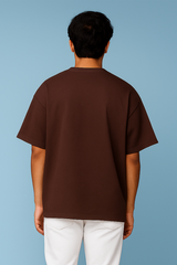 Terracotta Brown Men Plain T-Shirt