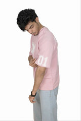 Kapda Kulture purple puff print oversized t shirt casual streetwear styling side angle