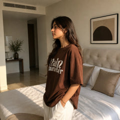 Main Character Brown Women’s Summer T-Shirt