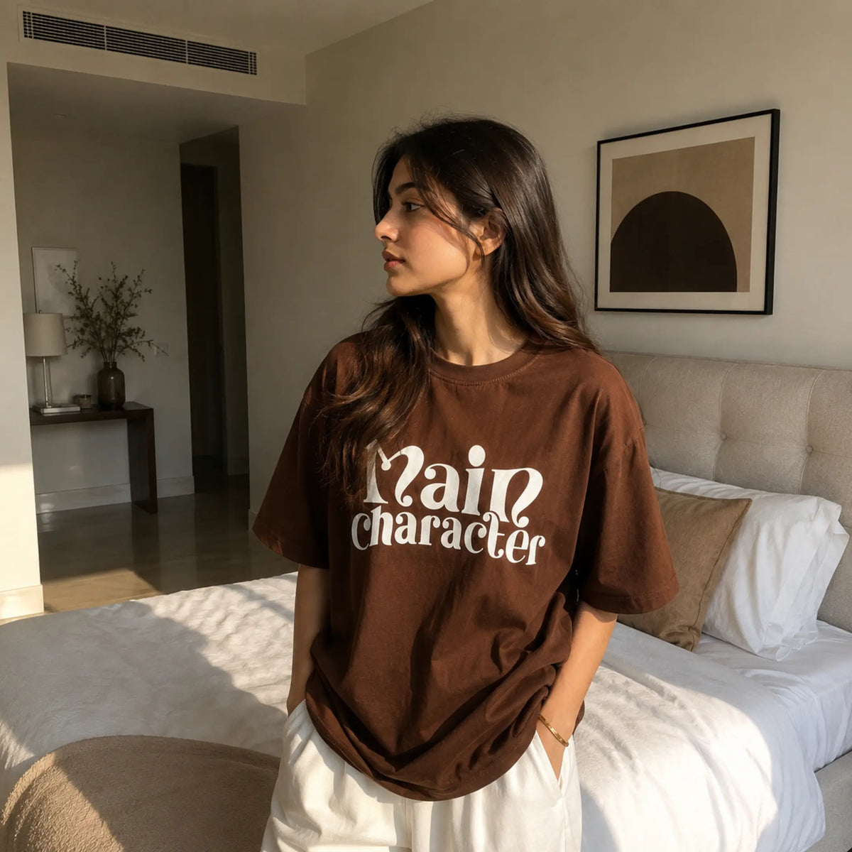 Main Character Brown Women’s Summer T-Shirt