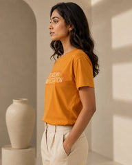 School Manifestation Yellow Women’s Summer T-Shirt