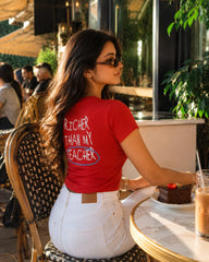 School Manifestation Red Women’s Summer T-Shirt