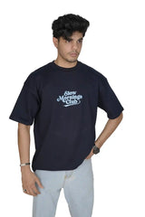 SLOW MORNINGS CLUB men Embroidery T-Shirt
