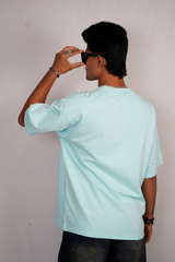 Sky Blue Plain T-Shirt For Men