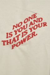 NO ONE IS YOU Men Embroidery T-Shirt