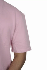 Kapda Kulture pink puff print t shirt close up oversized streetwear