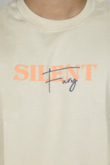 Silent Puff Print Oversized T-Shirt Men India | 280 GSM | Kapda Kulture