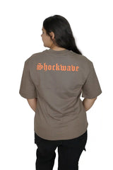 kapda kulture grey fury puff print t shirt for women back print view