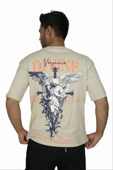 Silent Puff Print Oversized T-Shirt Men India | 280 GSM | Kapda Kulture
