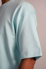 Sky Blue Plain T-Shirt For Men