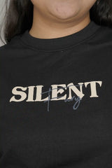 Silent PUFF PRINT T-SHIRT FOR WOMEN
