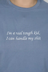 I'm a real tough kid women t-shirt