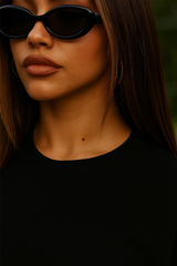 Black Women Plain T-Shirt