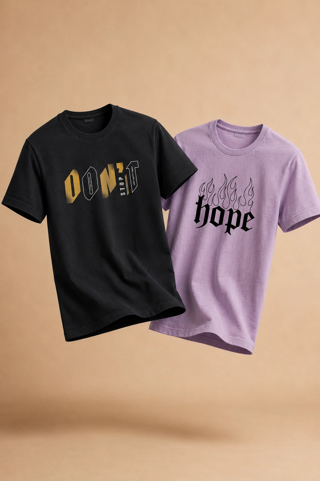 Hope & Don't Regular Fit T-Shirt | 180 GSM | Kapda Kulture