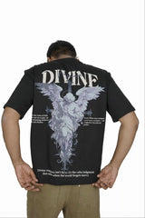 Silent Puff Print Oversized T-Shirt Men India | 280 GSM | Kapda Kulture