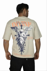 Silent Puff Print Oversized T-Shirt Men India | 280 GSM | Kapda Kulture