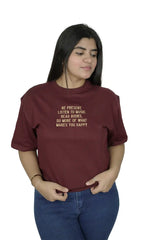 BE PRESENT, Women Embroidery T-Shirt